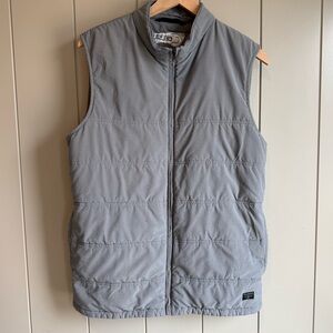 Travis Mathew Mens Size Medium Cold Bay Vest Puffer Grey